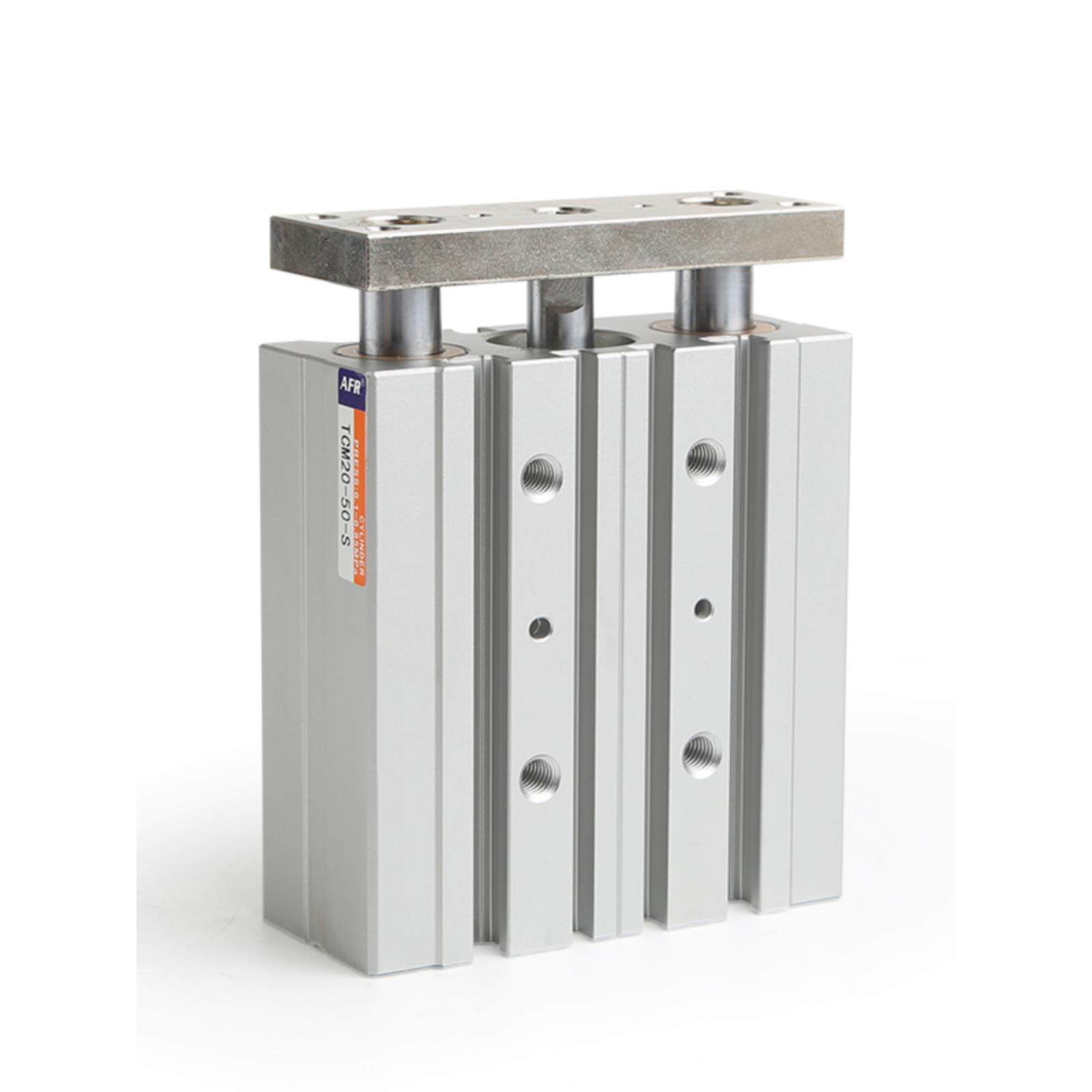 薄型三杆三轴带双导杆导向柱气缸TCM32 40 50X25 3060/80/75S 100