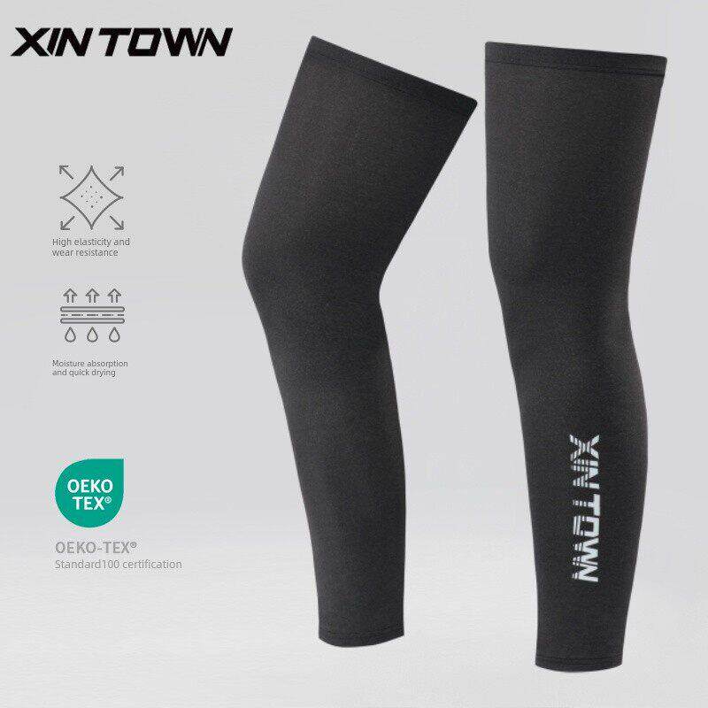 夏季冰裤防晒腿套骑行护腿冰丝冰袖套脚篮球裤袜护膝男女钓鱼户外