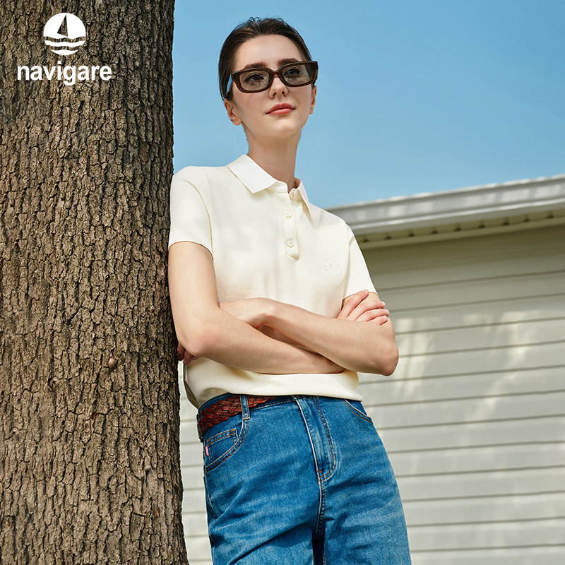 Navigare意大利小帆船抗菌短袖女T恤2026夏季新款百搭翻领POLO衫,女装/女士精品,POLO衫,淘宝优惠券,粉丝福利购,淘宝优惠卷