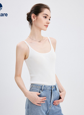 Navigare意大利小帆船弹力针织背心女26夏季新品紧身内搭女吊带衫