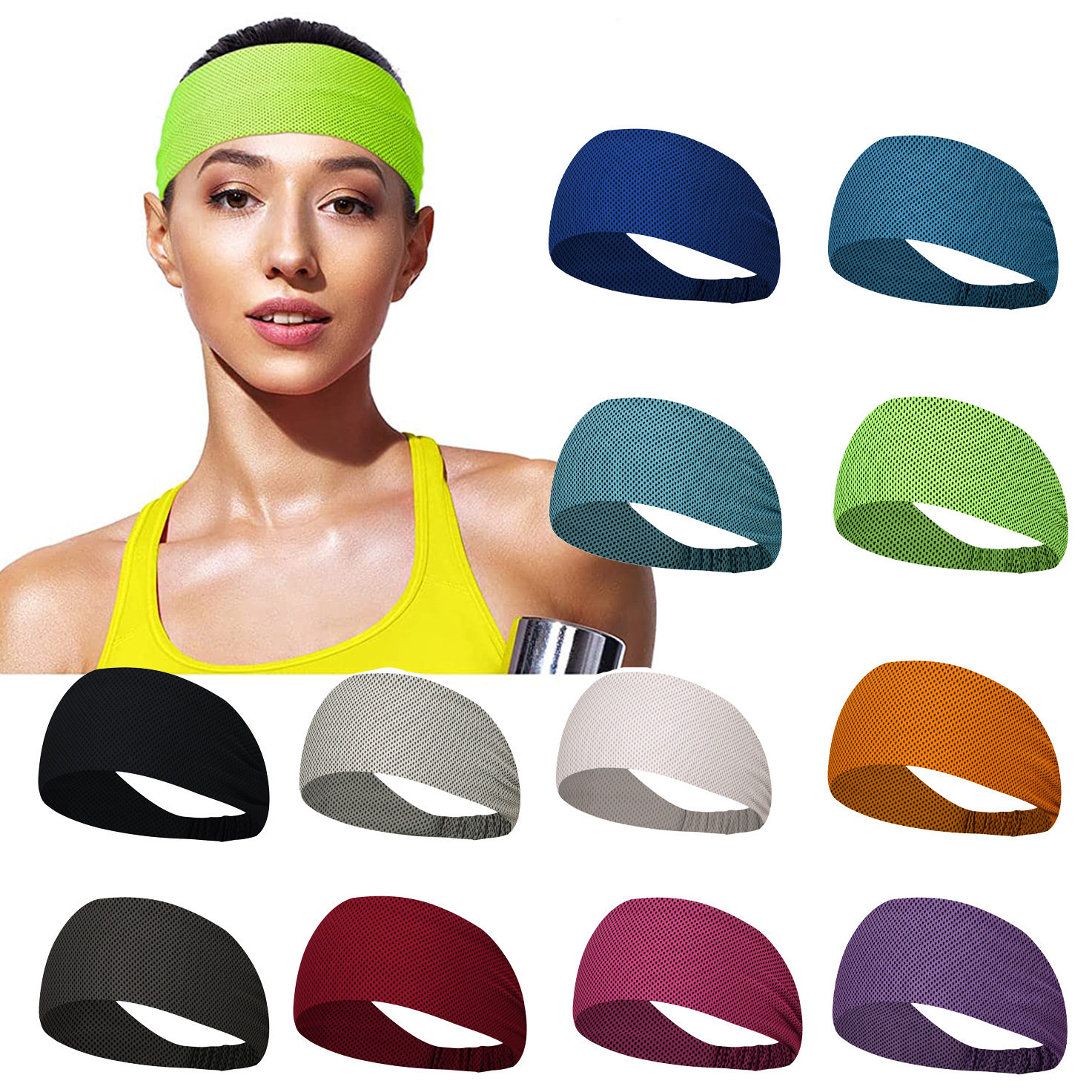 欧美遇水变冷健身导汗止汗带跑步头箍运动瑜伽吸汗头巾发带护头,服饰配件/皮带/帽子/围巾,指环,淘宝优惠券,粉丝福利购,淘宝优惠卷