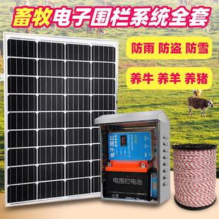 太阳能电子围栏系统全套畜牧电网围栏脉冲养殖牛羊猪防野猪电围栏