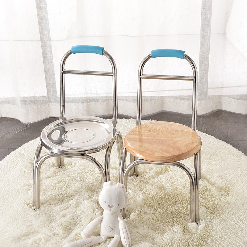 简约不锈钢凳子防水小板凳创意小椅子现代饭厅凳户外矮凳实木圆凳