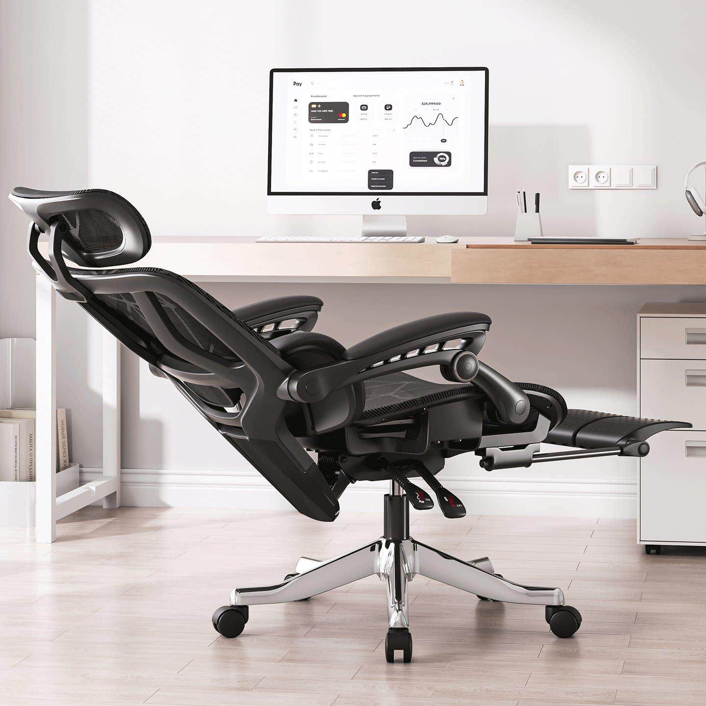 人体工学椅办公室椅子舒适久坐午睡两用座椅电脑椅家用宿舍电竞椅