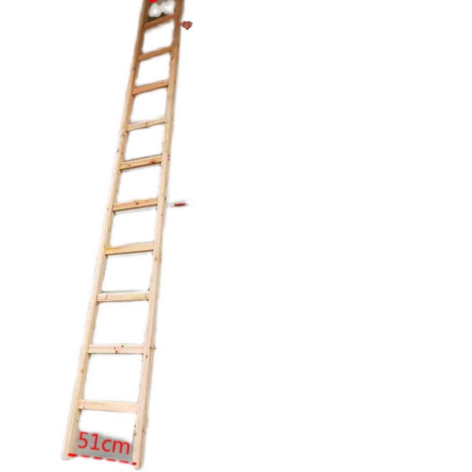 木梯子单侧梯子加厚木头梯子实木登高直梯工程一字家用楼梯幼儿园