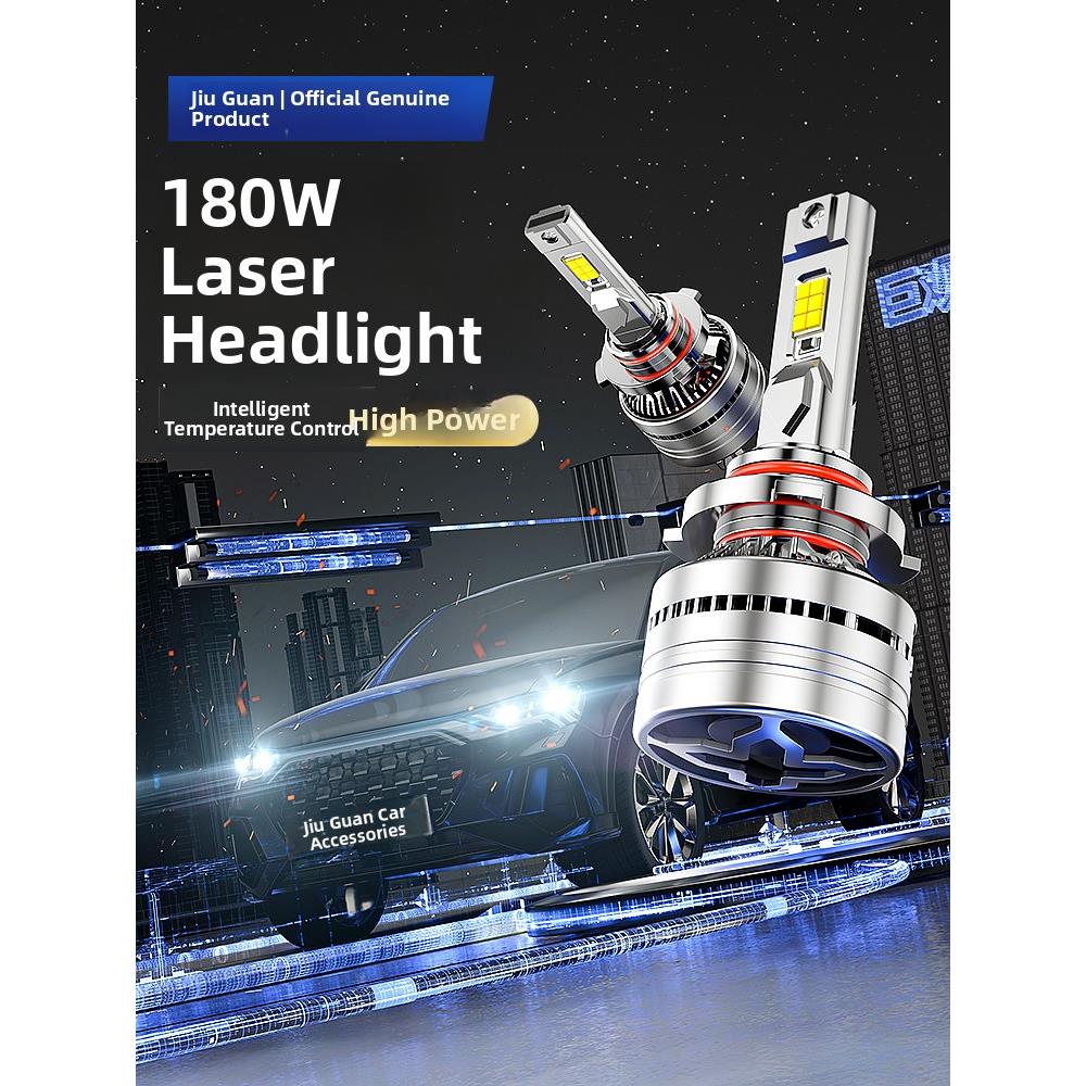 巨观汽车激光大灯珠H11LED9005大灯改装前大灯雾灯超亮聚光款灯泡