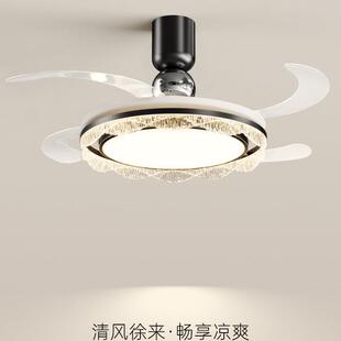 汕牌餐厅灯吸顶灯简约现代全光谱护眼卧室灯北欧轻奢水晶中山灯具