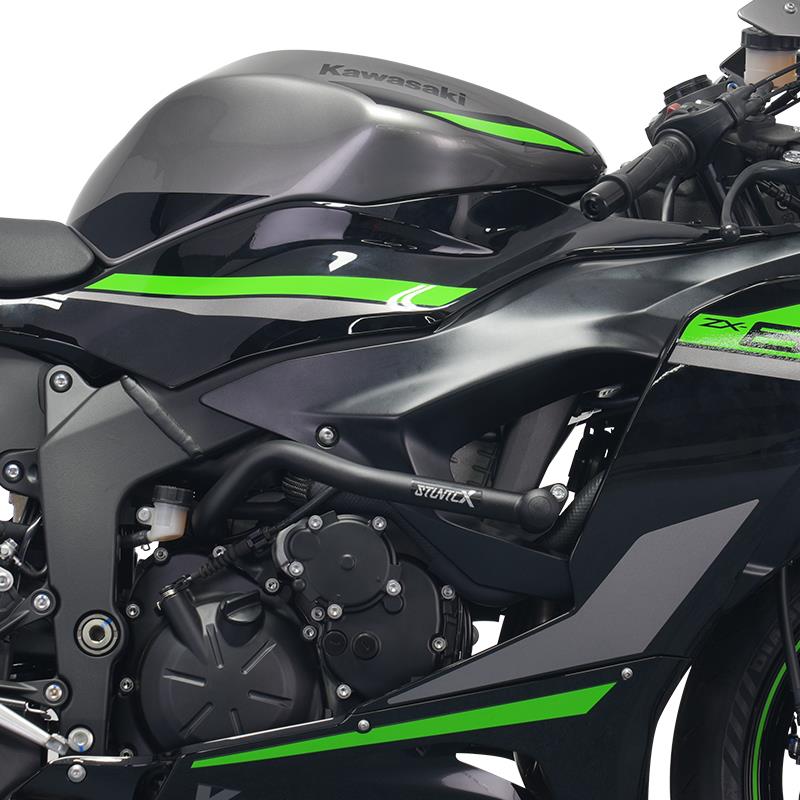 STUNTCX护杠适配ZX6R摩托车保险杠川崎防摔杠防摔球改装配件