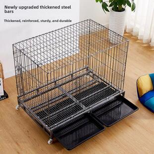 便携式镀锌管金毛拉布拉多折叠狗笼大型犬超大型犬狗笼室内外通用