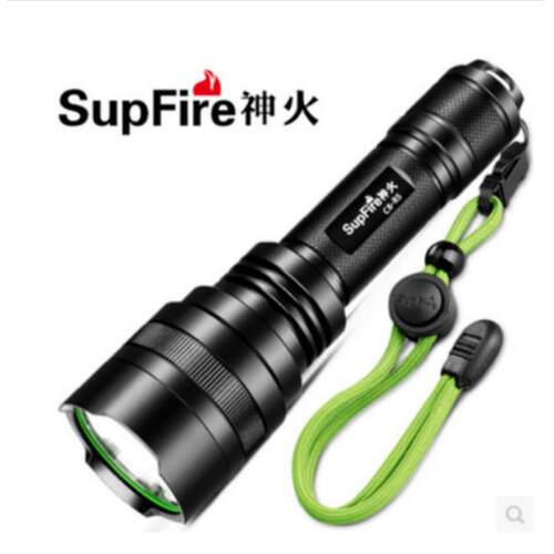 SupFire 神火C8T6 XPE R5强光手电筒充电式LED战术远射户外可携式