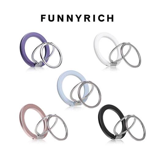 FUNNYRICH金属折叠磁吸手机架可拆卸旋转手持桌面新款可携式戒指