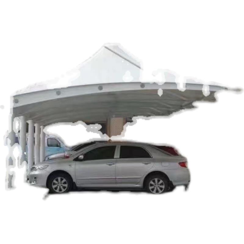 江苏膜结构停车棚汽车棚户外景观棚电动车自行车遮阳雨棚厂家直销