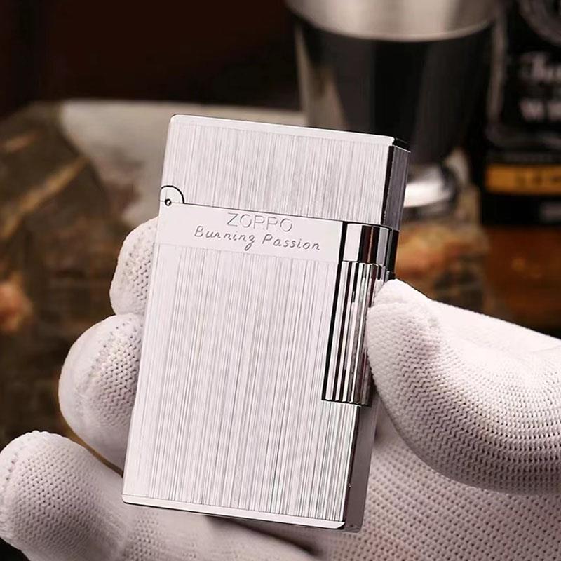 zorro正品佐罗首领侧滑朗声充气打火机黄铜金属高端耐用定制刻字