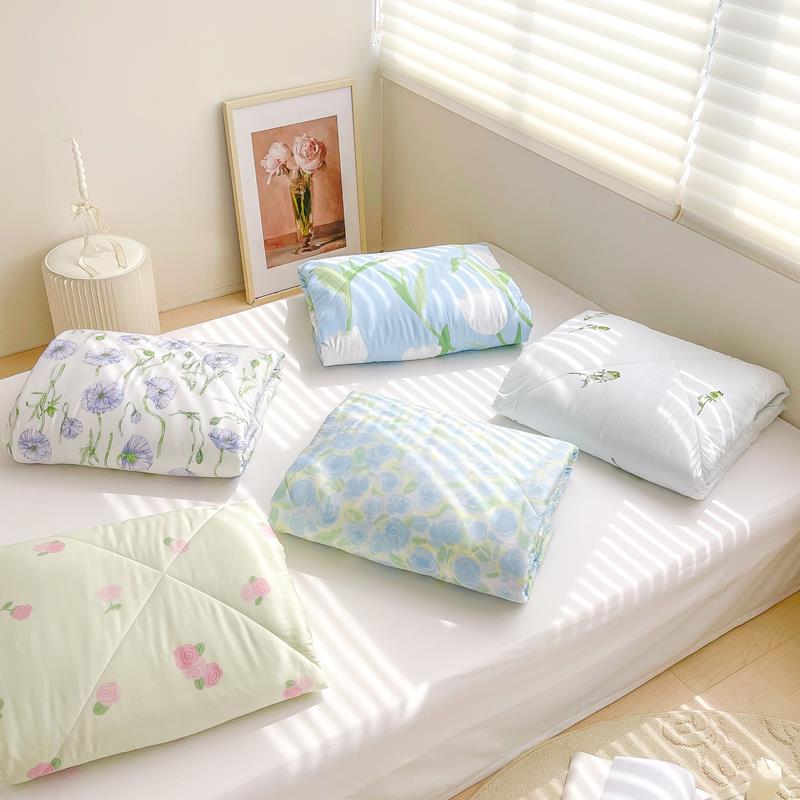 花花造梦 夏日原创碎花60支兰精天丝空调凉被可水洗薄被爽滑凉感