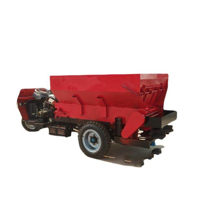 有机肥肥车 羊粪机撒粪撒 柴SJ-28油牛自走式三轮撒肥车
