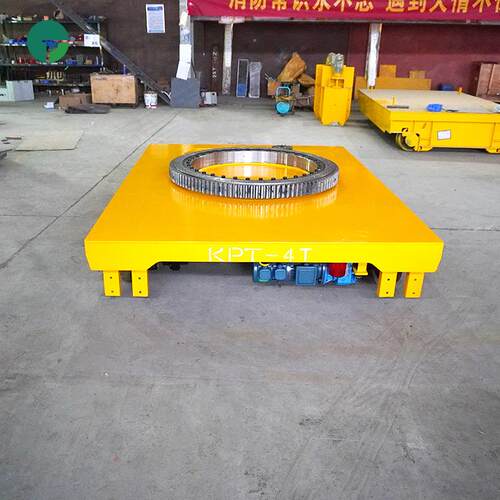 供式应动力平K板车 拖链供电电动平车753板 PT喷砂房地轨车轨道平