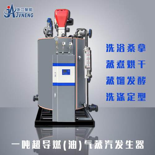 浙江能油超导垢1吨燃气蒸汽发生器 聚1000KG免报检不结水蒸汽LSW1