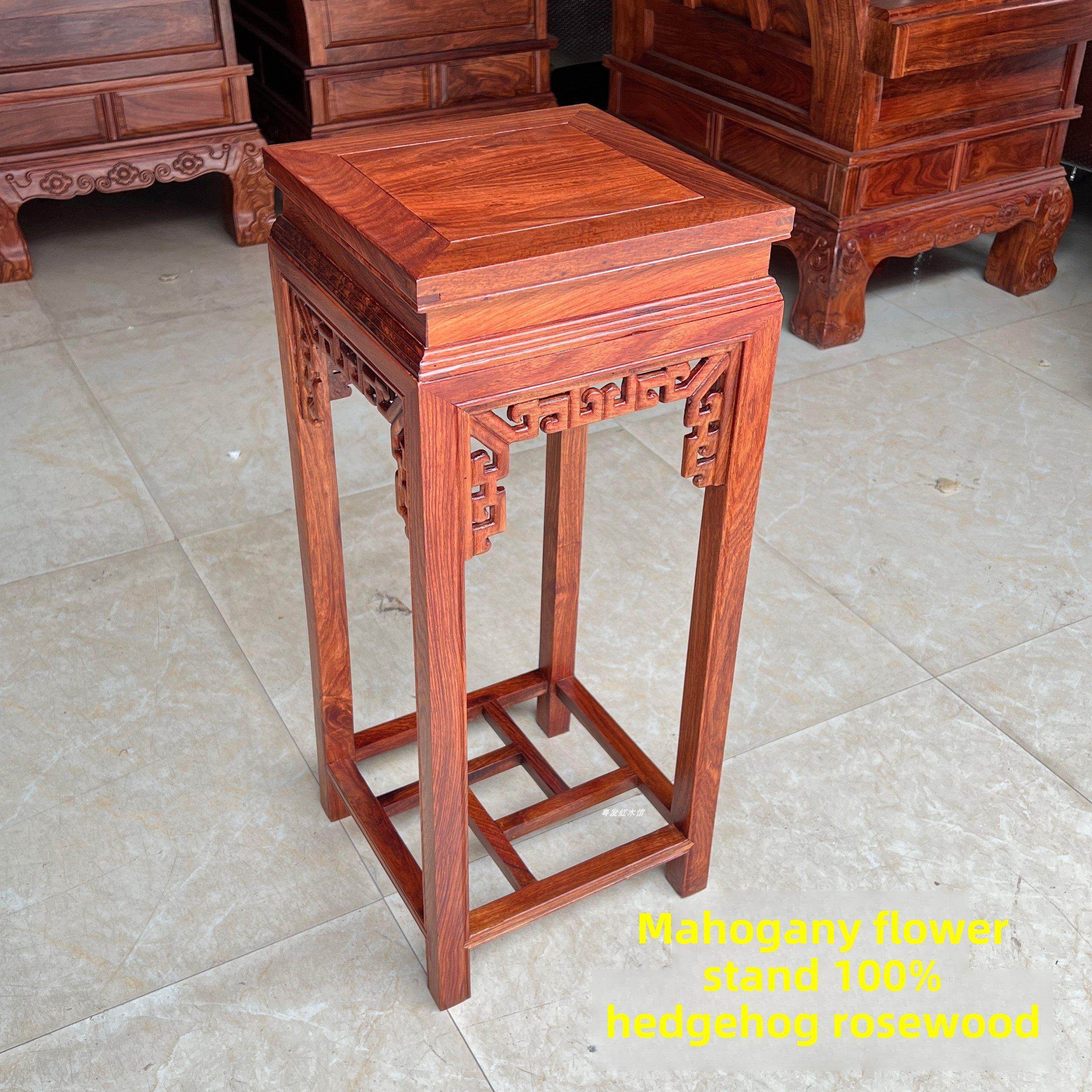 红木花架万字花几木质盆栽架刺猬紫檀花梨木实木花架置物架花瓶架,住宅家具,花架/花几,淘宝优惠券,粉丝福利购,淘宝优惠卷