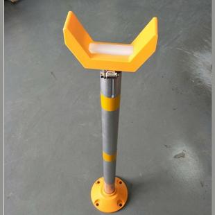 停车场道闸升降支撑杆铝合金伸缩托架小区直杆落地缓冲固定支撑架