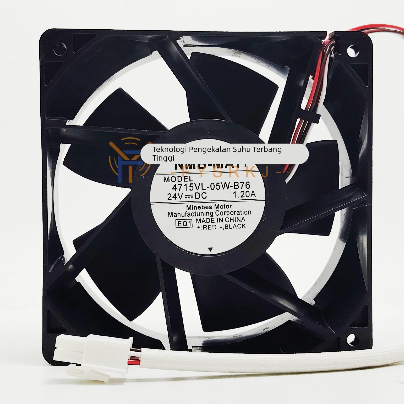 NMB 4715VL-05W-B76 24V 1.20A 12CM 12038 ACS880变频器散热风扇