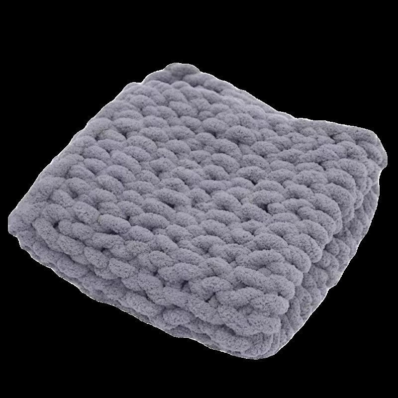 超粗猫尾巴线手指围巾粗毛线超粗冰条线粗毛线团手工毛毯编织diy