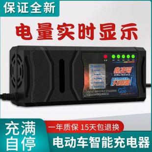 适用淮海自动关机智能电动车电瓶充电器48V12AH60V20AH72V30AT孔