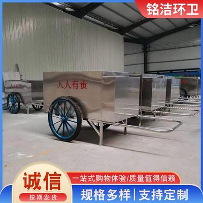 不锈钢手推垃圾车现货市政街道保洁清运车物业人力环卫垃圾小推车