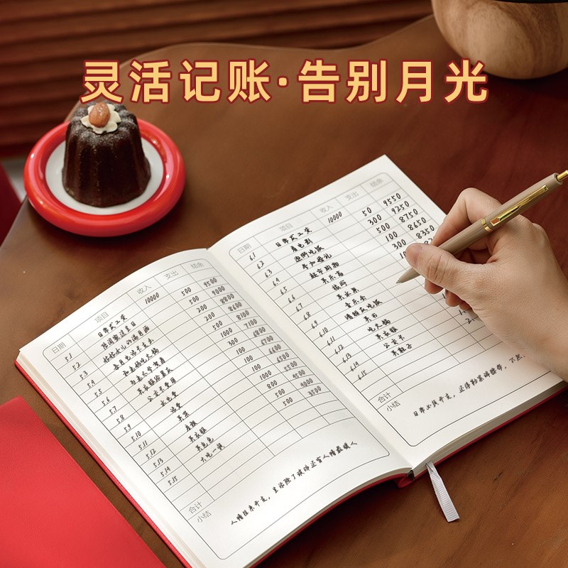 2025年新款高颜值A5A6记账本记账明细表现金日记迷你便携日常开销