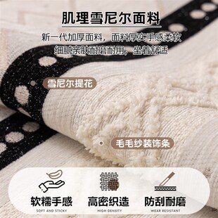 四季 轻奢高级感沙发垫2025新款 通用雪尼尔皮沙发坐垫子防滑盖布巾