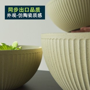 铜钱草花盆绿萝水培大口径塑料绿植器皿水养金钱草一叶莲碗莲