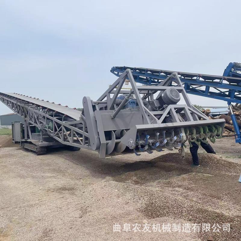 履带式螺旋扒料机 砂石煤炭堆取料机 沙子碎石子皮带散料装车输送