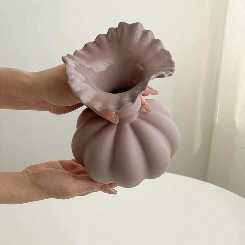 态生活 欧式陶瓷花瓶黄蜡菊永生干花插花器家居软装高级饰品摆件