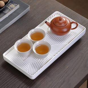 干泡台托盘旅行茶盘干泡盘 家用茶盘功夫茶具托盘茶具沥水盘储水式