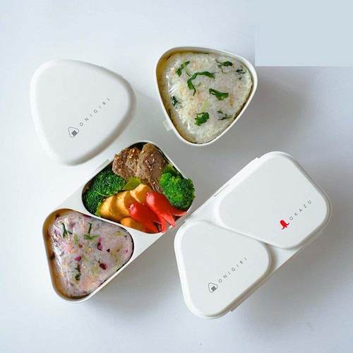 OSK饭团便当专用盒 加大饭团模具简约便当盒大号饭团盒纯色