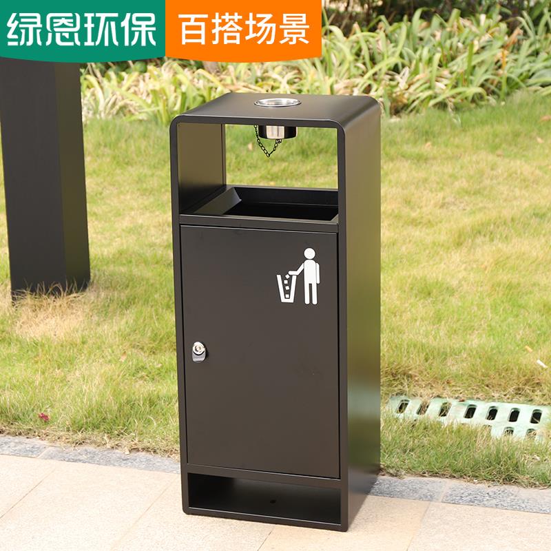 风景区环卫不锈钢户外垃圾桶定制社区物业公园分类果皮箱商用单桶