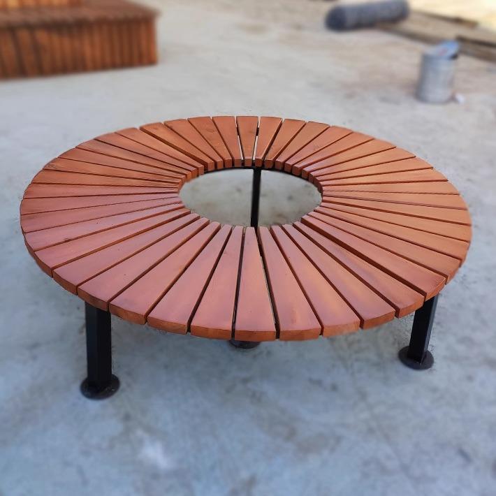 防腐木围树椅公园围树凳小区幼儿园围树座椅户外凳子圆围树椅定做