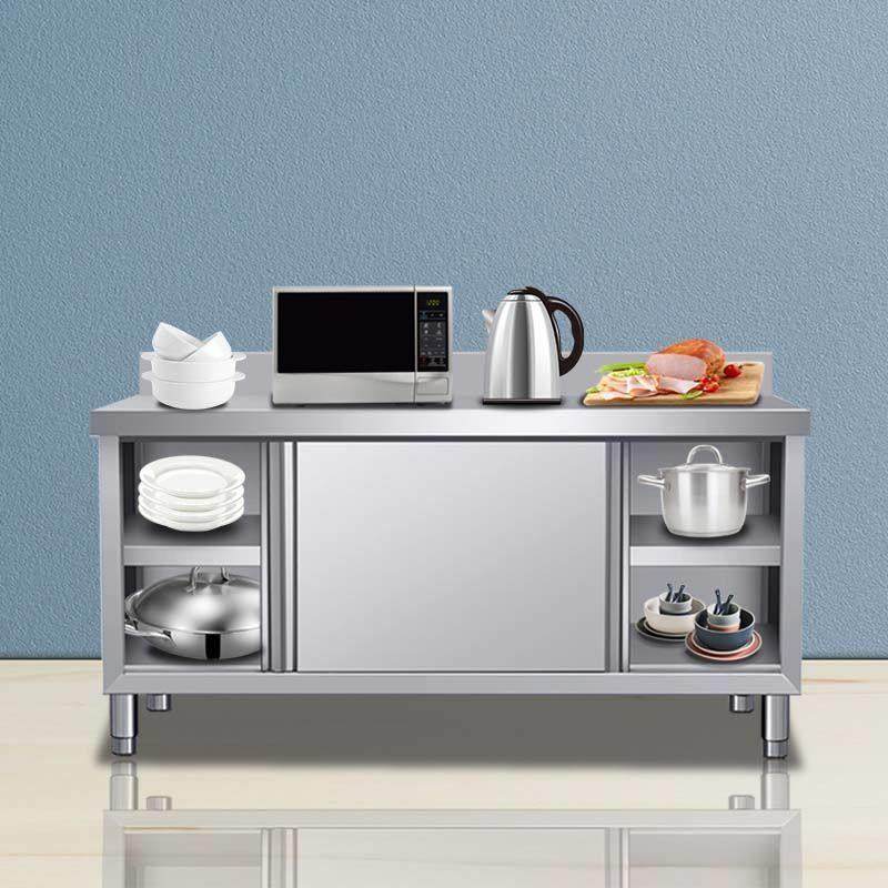 304加厚不锈钢工作台厨房滑动门操作台装载台家庭商业存储,五金/工具,工作台/防静电工作台/重型工作台,淘宝优惠券,粉丝福利购,淘宝优惠卷