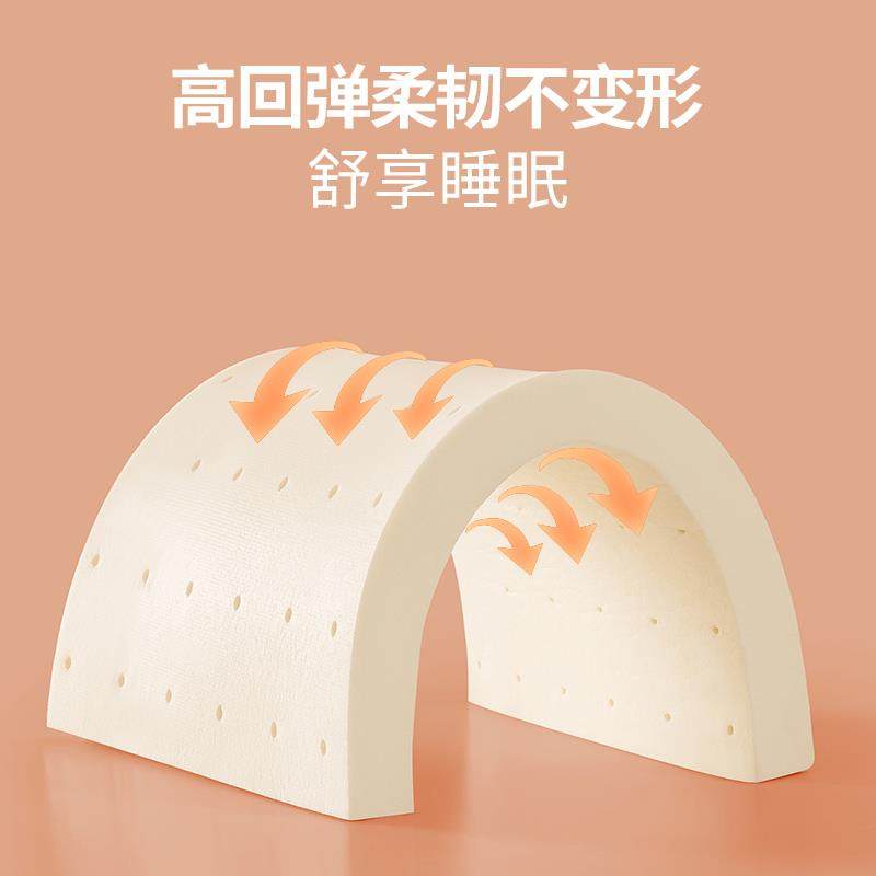 泰国原装进口1-3岁婴幼儿童乳胶枕头94%天然乳胶枕礼盒装