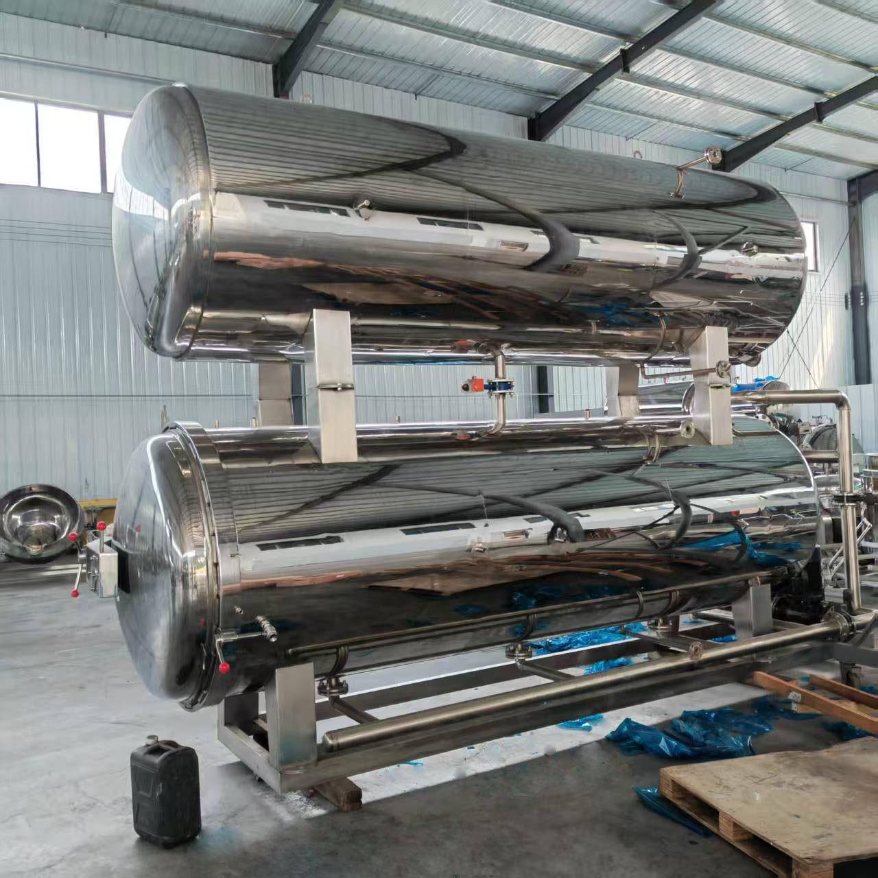 全自动高温高压杀菌锅肉类熟食高温灭菌锅双层水浴杀菌釜