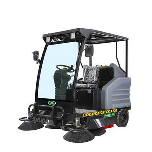 YH-S8电动清洁清扫车园区车间吸尘洒水机驾驶式工业扫地车