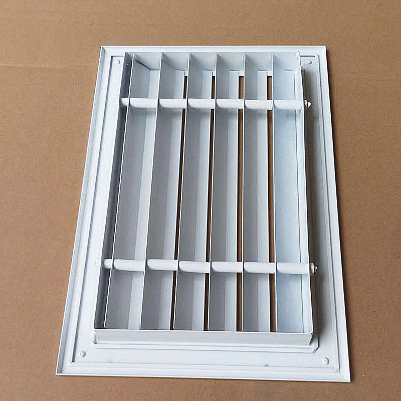 定订做铝合金防雨百叶窗回出风排风口检修散流器铝合金细百叶风口