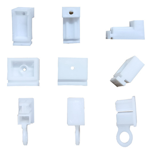 润沣包邮插槽窗帘塑料轨道侧百合安装顶侧码卡子固定扣件配件支架