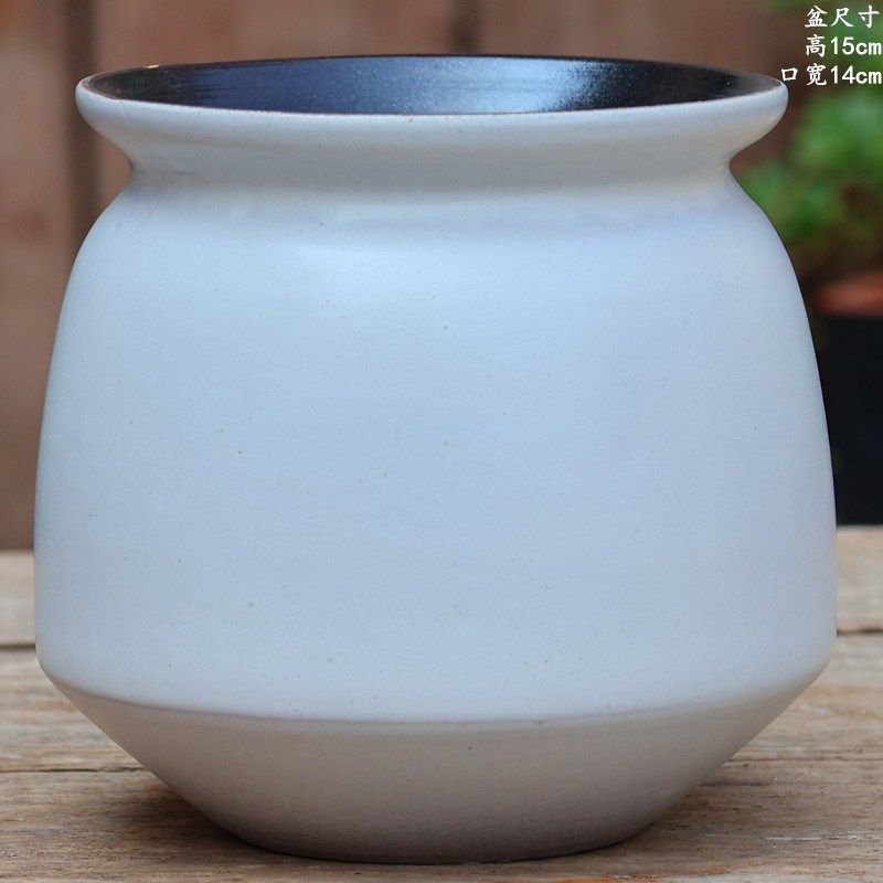 手绘拼盘花盆粗陶植物花盆口径创意E紫砂陶盆粗陶瓷大透气多肉薇