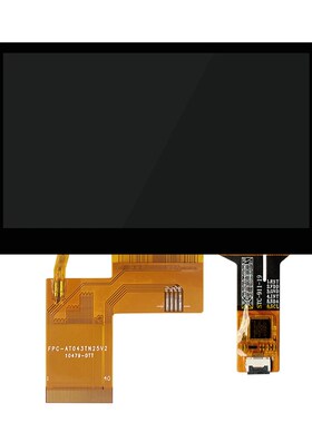 4.3寸液晶屏480*272/RGB接口LCD显示屏40POIN液晶框贴合工业电容
