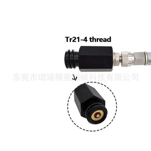 跨境不锈钢外编管苏打气泡水机接过气管带泄气接大K瓶Cga320 W21.