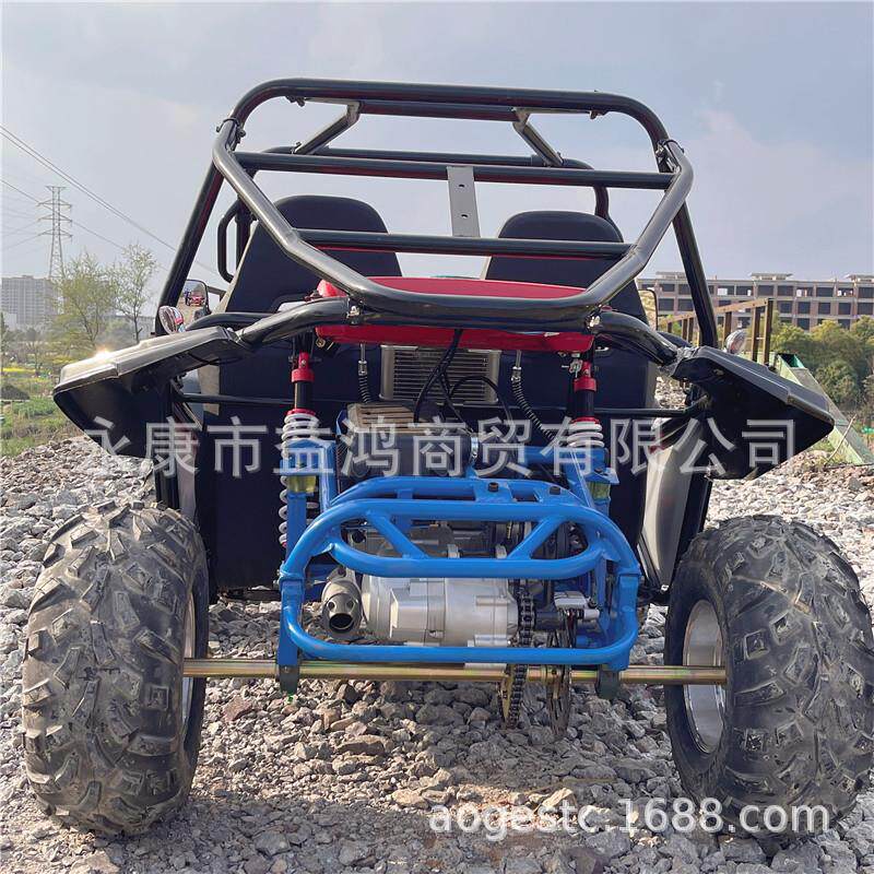 四轮越野运动版卡丁车整车燃油成年双人方向盘全地形沙滩摩托钢管