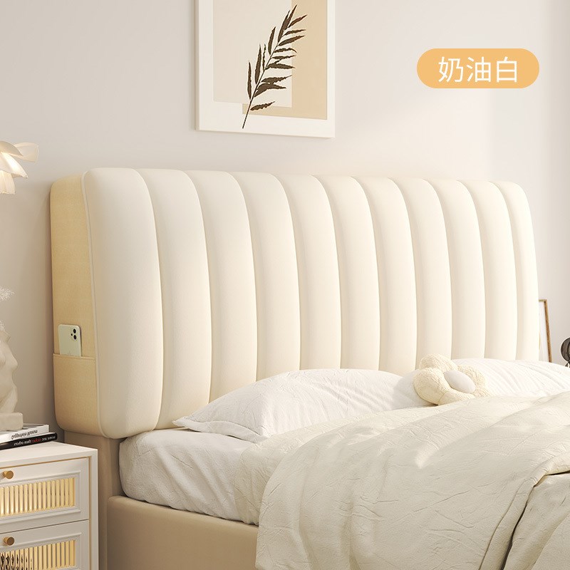 加厚床头套罩2022m新款简单大方软包套罩2021全包床头套床头纳芳