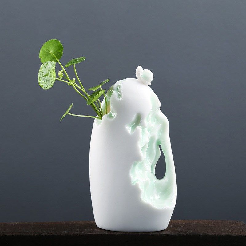 中国白花b瓶花插小花器套组青瓷创意简约现代花盆干花摆件水培器,鲜花速递/花卉仿真/绿植园艺,育苗盘/营养钵,淘宝优惠券,粉丝福利购,淘宝优惠卷