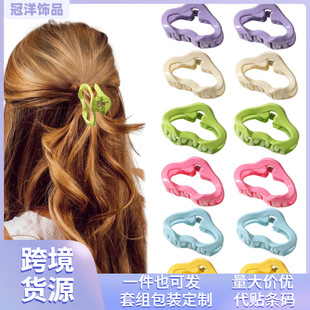 春夏小号云朵抓夹奶油色气质小抓夹简约刘海侧边夹发饰头饰
