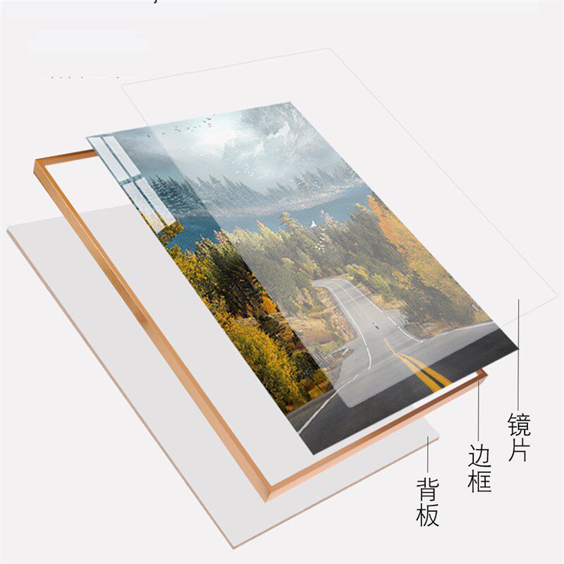 十字绣钻石画裱框带玻璃包邮铝合金属外框架子自己装定制画框方框